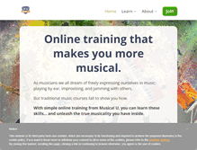 Tablet Screenshot of musical-u.com